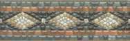 Бордюр Kerama Marazzi HGD\A435\5009 Стемма 20x6.3 коричневый / серый глянцевый мозаика