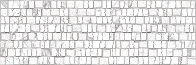Настенная плитка ALMA Ceramica TWU12LRT17R Laurent 74x24.6 белая матовая рельефная под мозаику