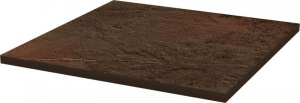 Плитка базовая Paradyz Semir Brown Klinker 30х30 коричневая матовая / противоскользящая под камень