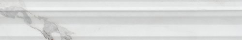 Бордюр Багет Kerama Marazzi BLC038R Коррер 5x30 белый глянцевый / рельефный под мрамор