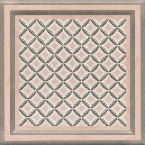 Декор Kerama Marazzi OS\A292\17022 Монтальбано 15x15 розовый матовый с орнаментом
