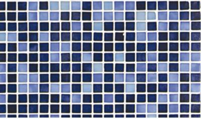 Мозаика Ezarri Растяжка Azul №7 49.5x49.5 синяя глянцевая