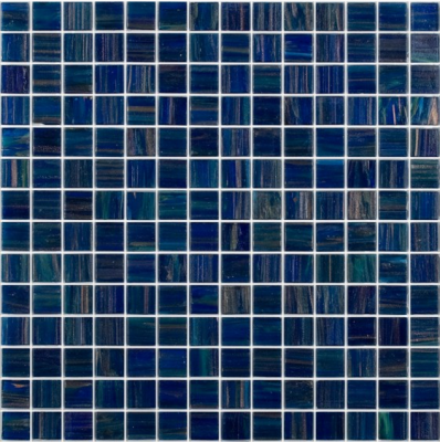 Мозаика ROSE MOSAIC GA57 Gold Star (размер чипа 10x10 мм) 31.8x31.8 синяя глянцевая авантюрин