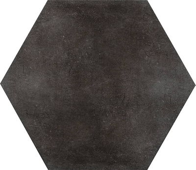 Керамогранит CIR Ceramiche 1069777 Materia Prima Esag. BLACK STORM 24x27.7 черный глянцевый моноколор