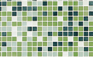 Мозаика Ezarri Растяжка Verde №5 49.5x49.5 зеленая глянцевая