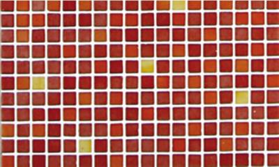 Мозаика Ezarri Растяжка Rojo №8 49.5x49.5 красная глянцевая