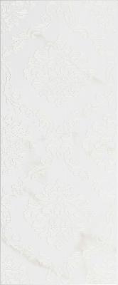 Декор Creto D0146Y29601 Empire White 01 25х60 белый матовый под мрамор орнамент