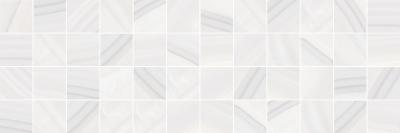 Декоративная плитка Laparet MM60083 х9999217171 Agat 60x20 белая глянцевая под мозаику