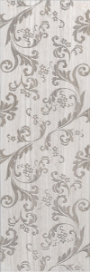 Декор Kerama Marazzi ST\A16\13035R Грасси 89.5x30 светло-серый глянцевый с орнаментом