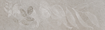 Декор Ibero 490 Sunstone Art Grey 29x100 серый матовый под камень / флористику