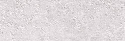 Настенная плитка Gracia Ceramica 010101004982 Aneta grey light wall 01 300х900 белая матовая флористика
