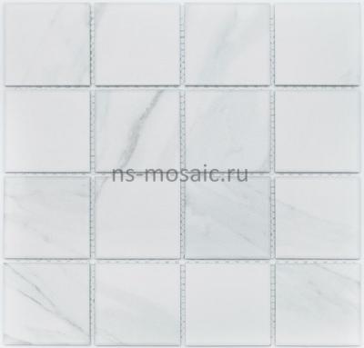 Мозаика NSmosaic PORCELAIN PR7373-33 керамика 306х306 светло-серая глянцевая под камень