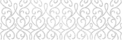 Декоративная плитка Laparet 17-03-01-1171-0 х9999132690 Eridan 60x20 белая глазурованная матовая / неполированная под мрамор / с узорами