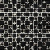 805 мозаика микс черная-ромб платина 300х300 чип 23х23 (кор 0,54м/6шт/0,09м)