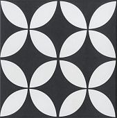 Керамогранит Yurtbay S17612.6 Stamp Black Glz Por. Tile 20x20 серый глазурованный матовый под камень