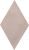 Керамогранит CIR Ceramiche 1069795 Materia Prima Rombo PINK VELVET 13.7x24 коричневый / розовый глянцевый моноколор