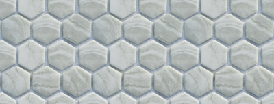 Мозаика Arch Skin HG.OL.IV.NT Hexagon 29.5x30 салатовая матовая под камень, чип гексагон