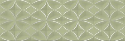 Декоративная плитка EM-TILE УТ-00010040 Milagro Stel Deco Olive 20x60 зеленая матовая орнамент