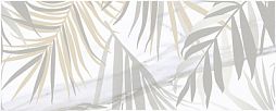 Декоративная плитка Laparet х9999284073 Aria botanica1 50x20 белая глазурованная глянцевая под флористику