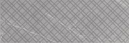 Настенная плитка Pars Tile TStLG3090 Tiga Structure Light Grey 30x90 серая Glossy под камень / геометрия