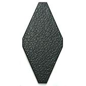 Мозаика NSmosaic FTR-1021 Ceramic плоская 10x20 черная структурированная под кожу, чип ромб
