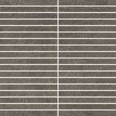 Мозаика Italon 610110001120 Этернум Кофи Стрип / Eternum Coffee Mosaico Strip 30x30 серо-коричневая натуральная под бетон