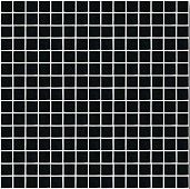 Мозаика ROSE MOSAIC A49 Matrix color 2 (размер чипа 20x20 мм) 32.7x32.7 черная глянцевая моноколор