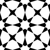 Керамогранит Kerlife Small Tile Pav Cement-M star black 20x20 черно-белый глазурованный матовый с орнаментом