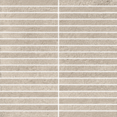 Мозаика Italon 610110001118 Этернум Крим Стрип / Eternum Cream Mosaico Strip 30x30 кремовая натуральная под бетон