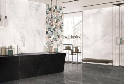 Керамогранит Marble Mosaic Royal Pearl Pol Slim 60x120 жемчужный полированный под камень