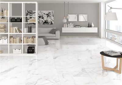 Керамогранит Marble Mosaic Statuario Bianco Pol 60x120 белый полированный под камень