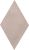 Керамогранит CIR Ceramiche 1069795 Materia Prima Rombo PINK VELVET 13.7x24 коричневый / розовый глянцевый моноколор