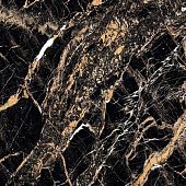 Керамогранит Orinda 07658-0004 Marquina Gold High Glossy 60x60 черный глянцевый под мрамор