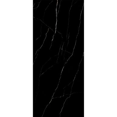 Керамический слэб StaroSlabs С0005911 Marquina Olpse Luminous Double Polished 120x280 черный полированный под мрамор
