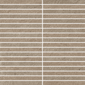 Мозаика Italon 610110001119 Этернум Голд Стрип / Eternum Gold Mosaico Strip 30x30 коричневая натуральная под бетон