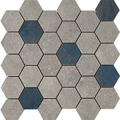 Керамогранит Peronda 3799527958 D.Grunge Grey Hexa/AS/C 28.3x29.4 серый / синий матовый под бетон / мозаику / цемент