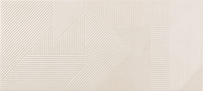 Настенная плитка Navarti Rlv Kata crema 36x80 кремовая матовая с орнаментом